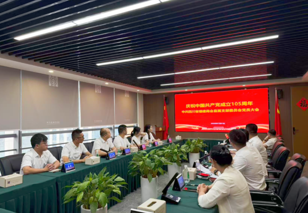 听党话 跟党走 奋进新征程｜四川省福建商会直属支部召开庆祝中国共产党成立105周年党员大会